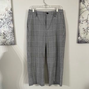 Banana Republic houndstooth cropped pants size 8